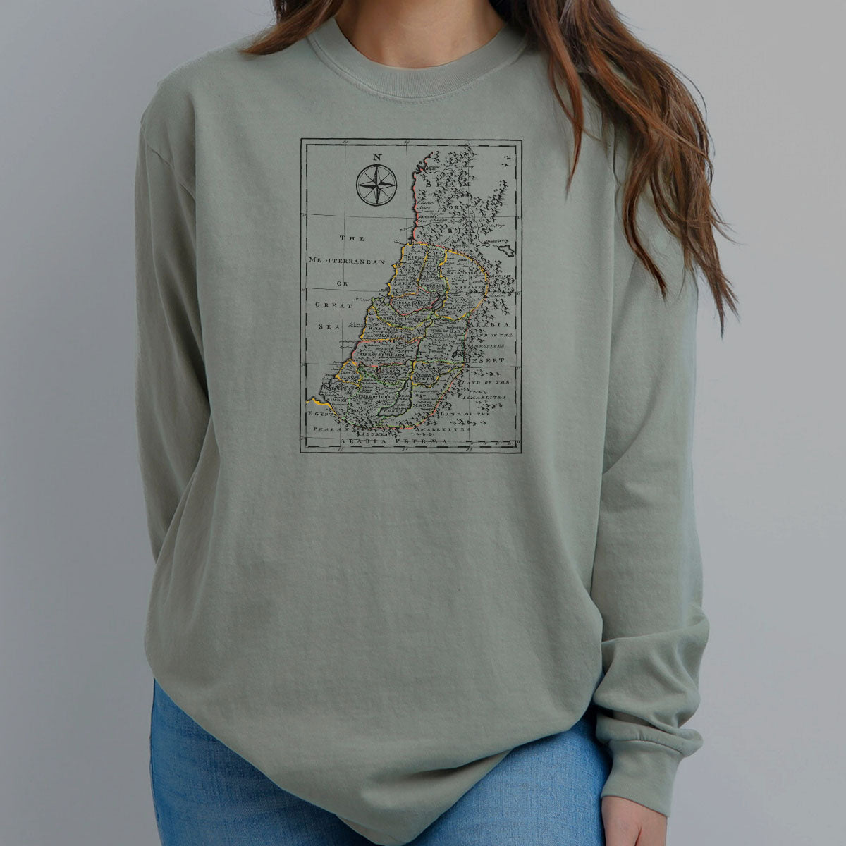 Map of the Promised Land - Antique Israel Map