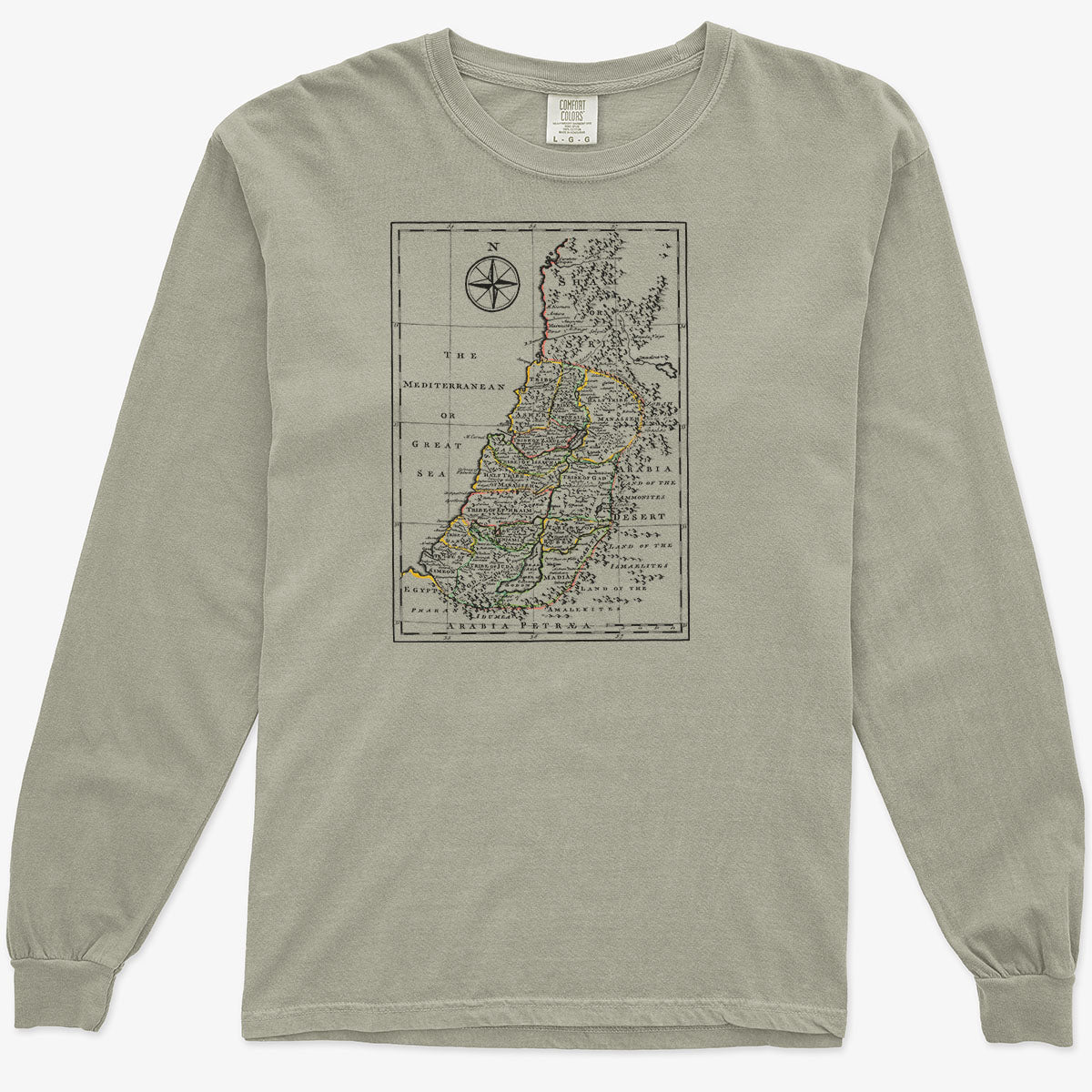 Map of the Promised Land - Antique Israel Map