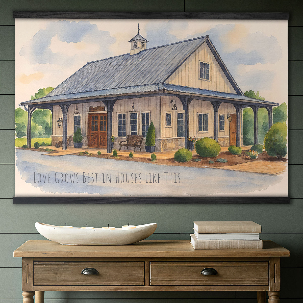 Custom Watercolor House Portrait