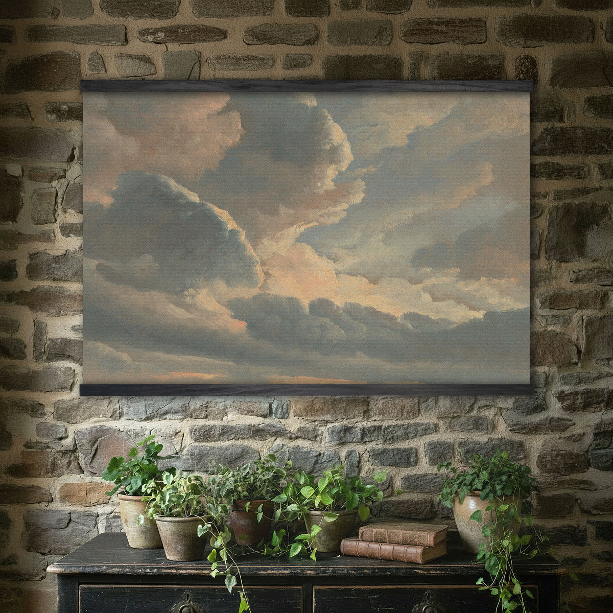 Vintage Sky and Cloud Painting