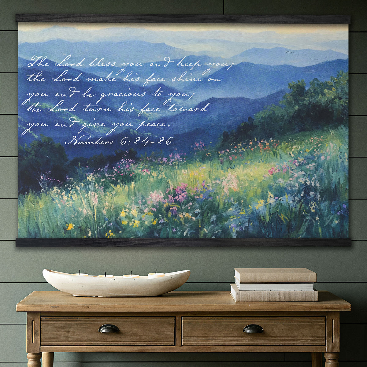 The Aaronic Blessing - The Lord Bless You and Keep You - Mountain Landscape