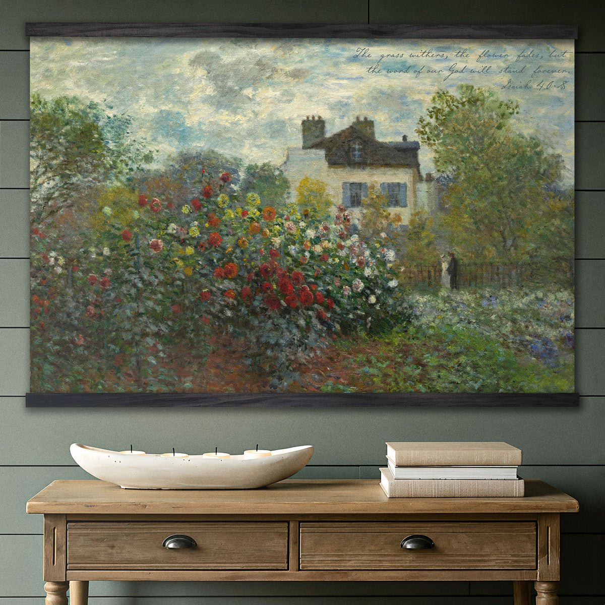 Vintage Flower Garden - The Word of Our God Will Stand Forever
