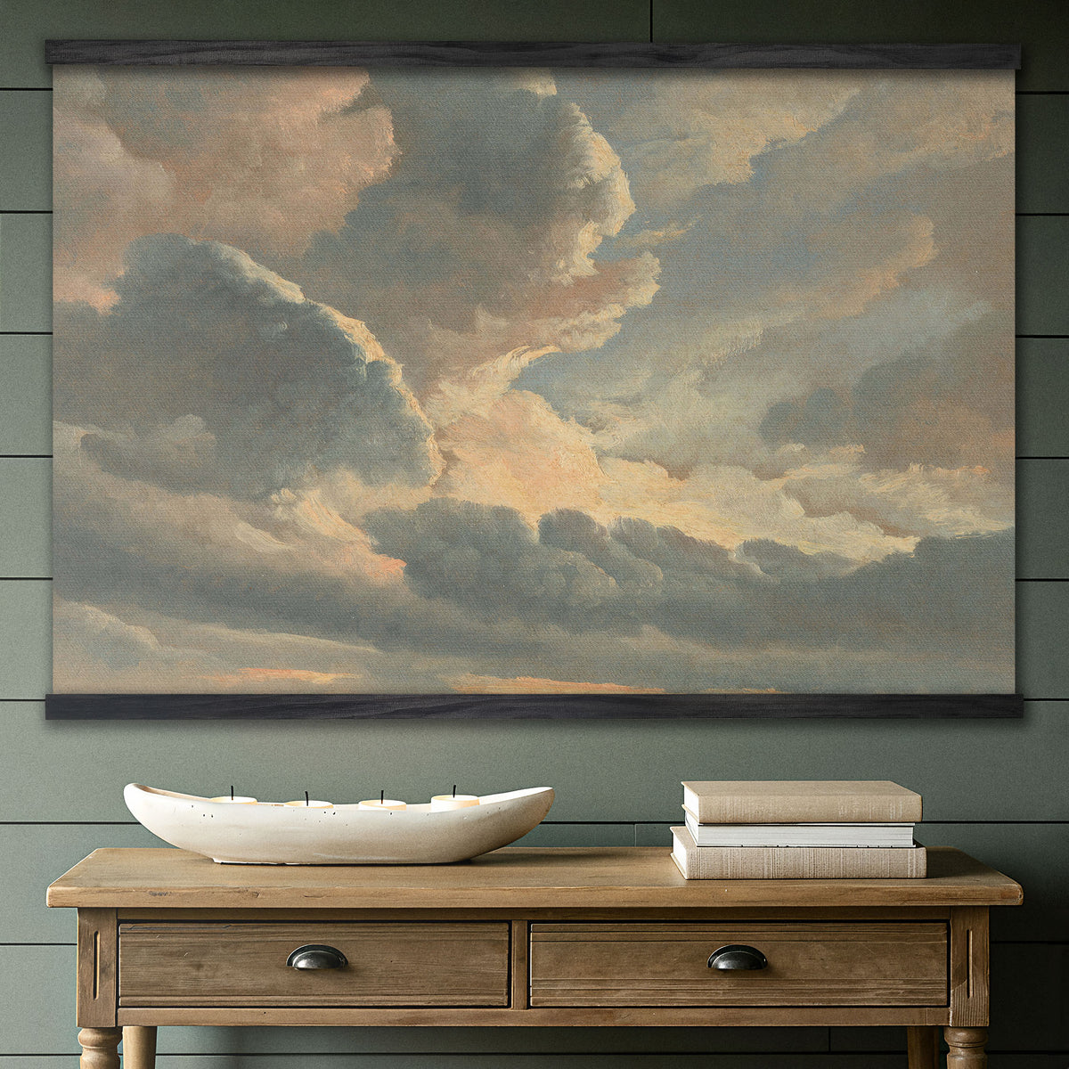 Vintage Sky and Cloud Painting