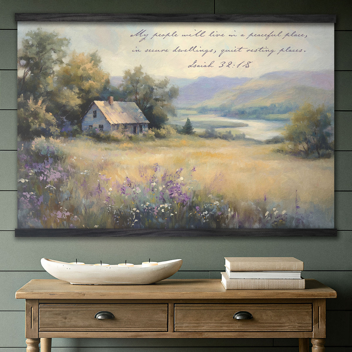 Countryside Cottage Landscape - A Quiet Resting Place