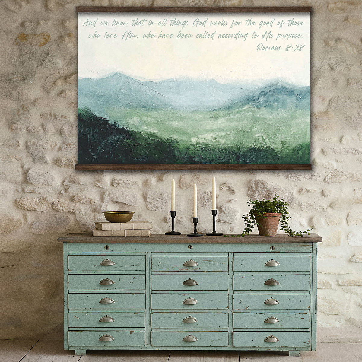 Abstract Rolling Hills - Called According to His Purpose