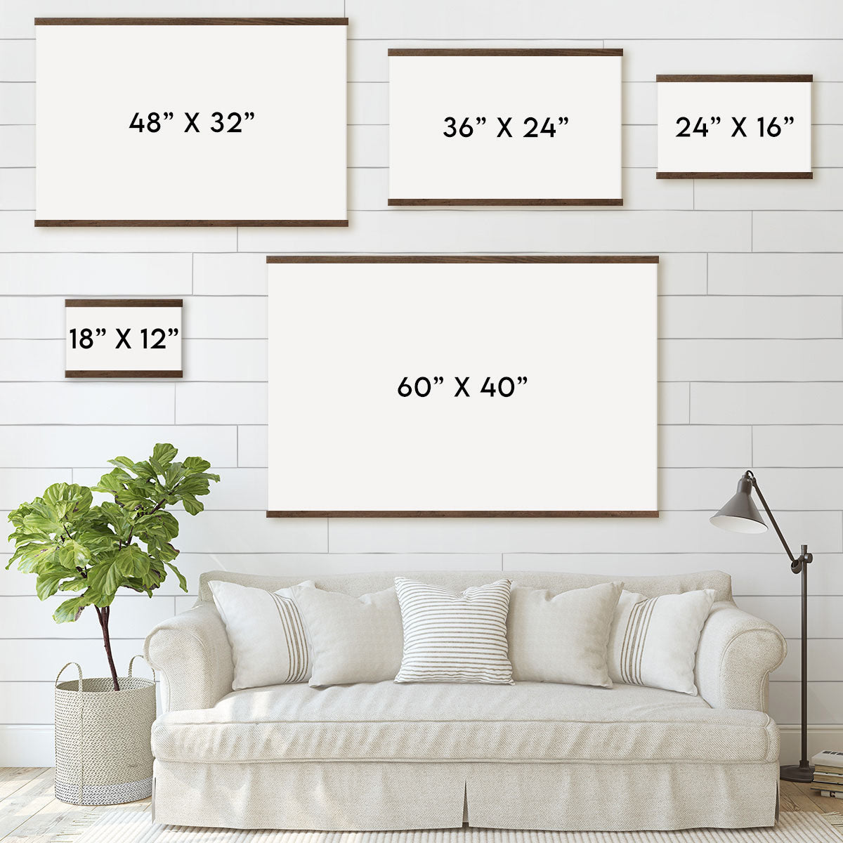 Minimalist Mountain Landscape - In the Beginning God Created