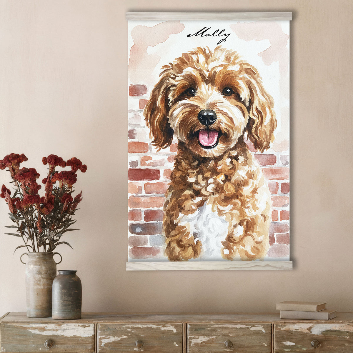 Custom Watercolor Dog Portrait