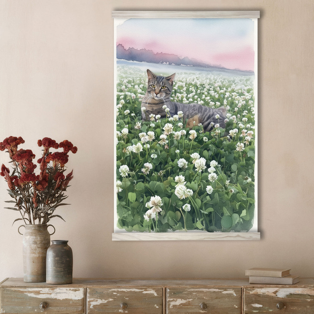 Custom Watercolor Cat Portrait