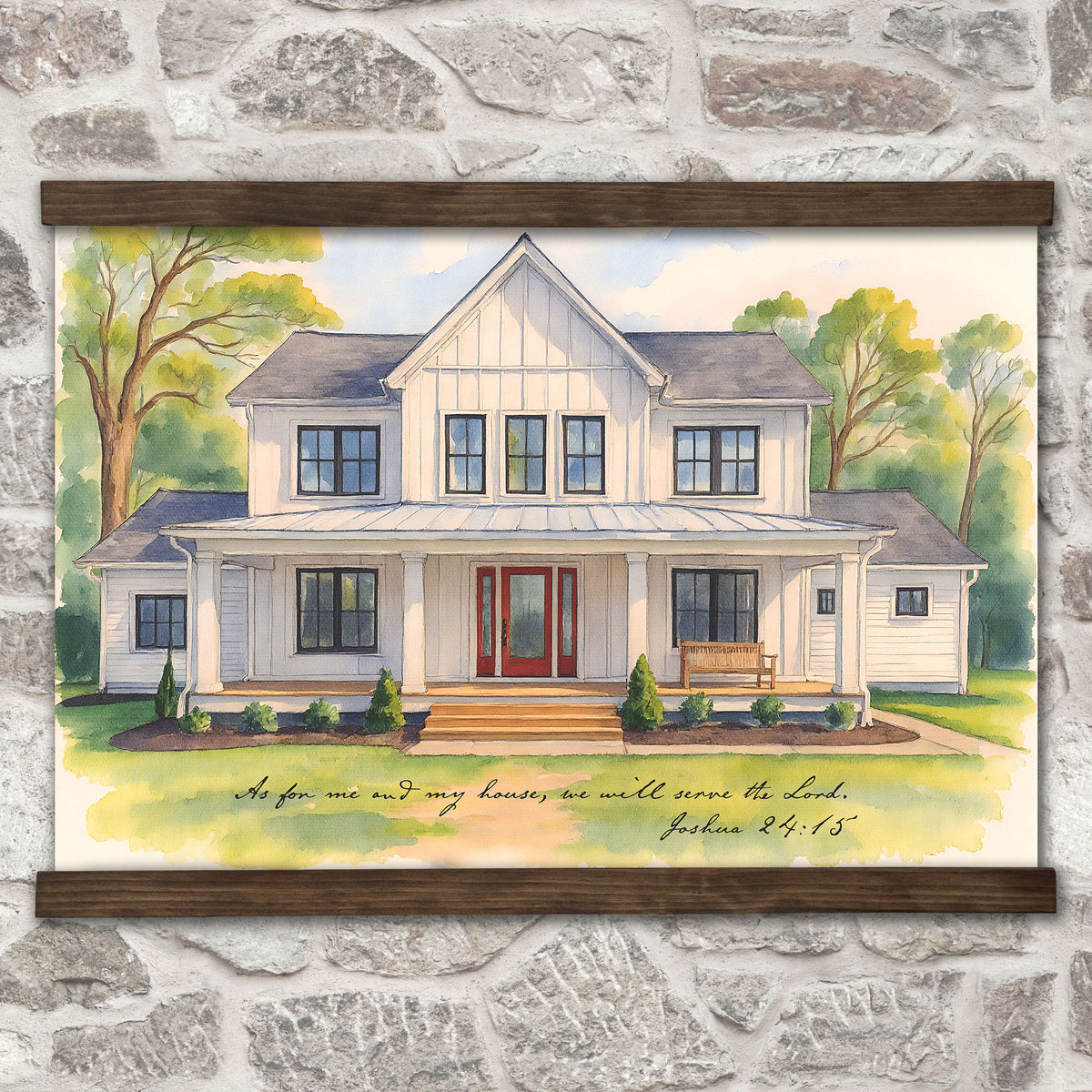 Custom Watercolor House Portrait