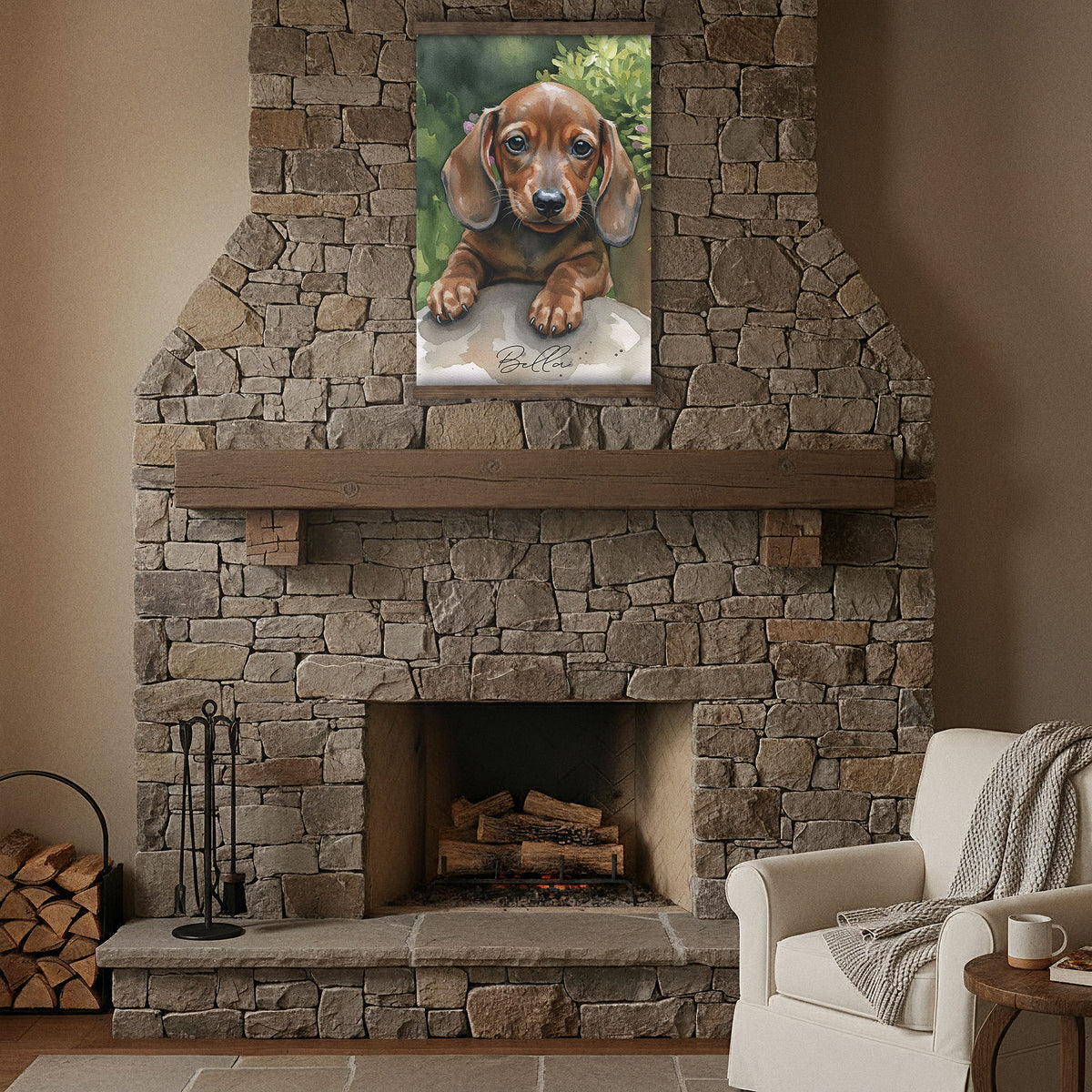 Custom Watercolor Dog Portrait