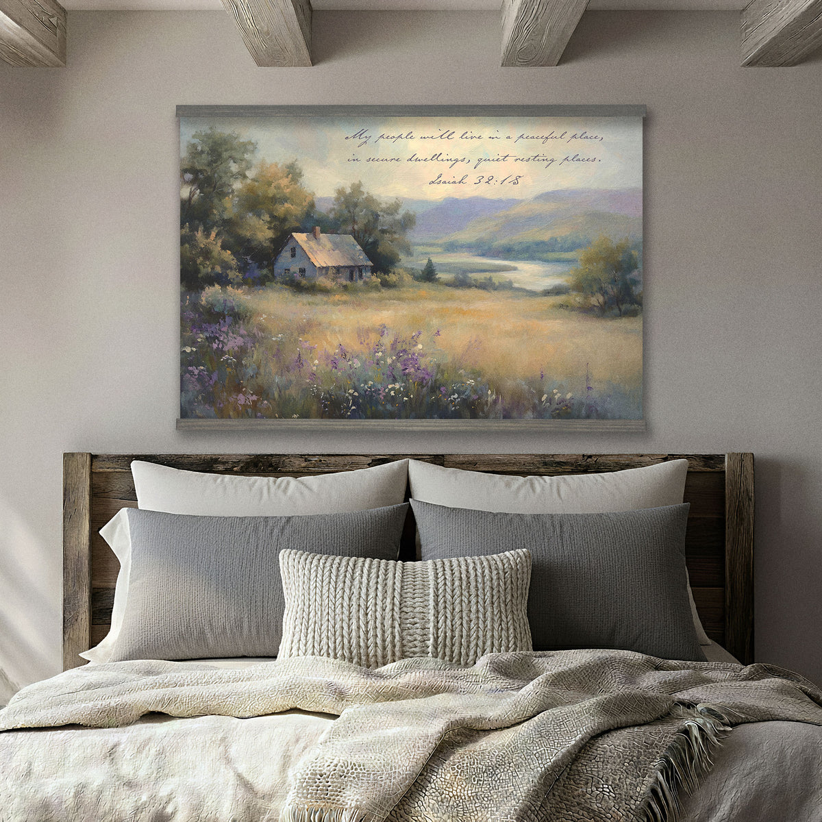 Countryside Cottage Landscape - A Quiet Resting Place