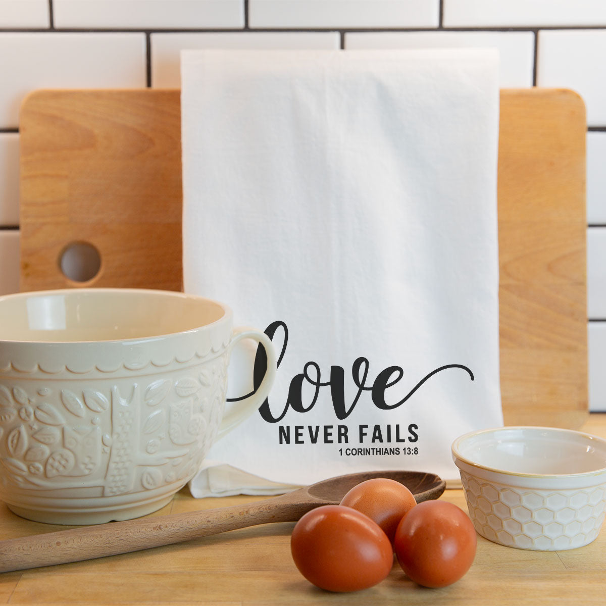 Love Never Fails Towel