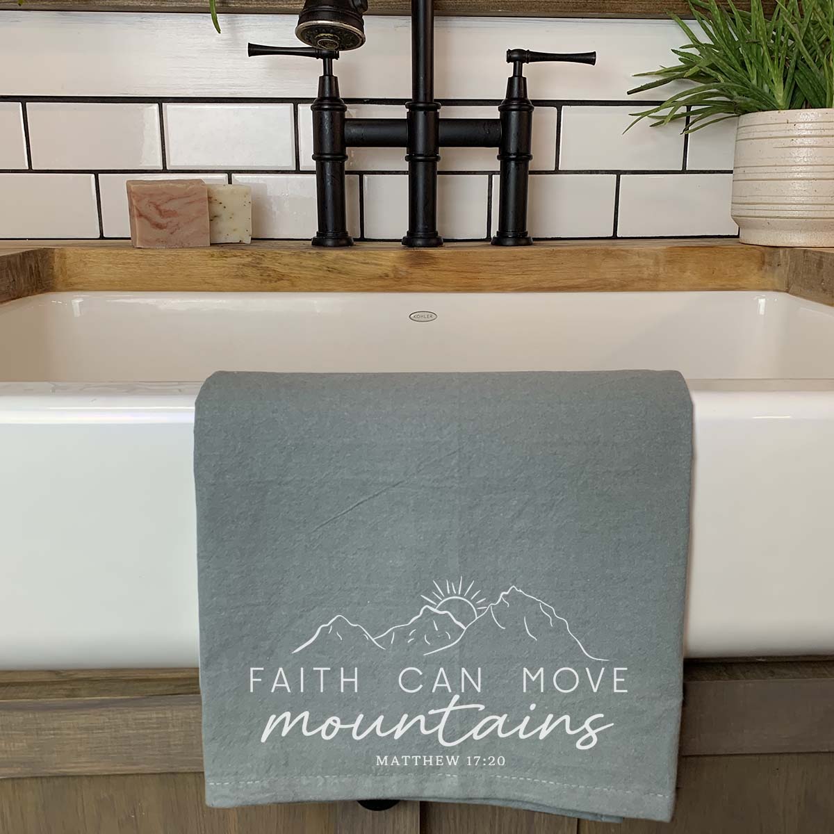 Faith Can Move Mountains Towel