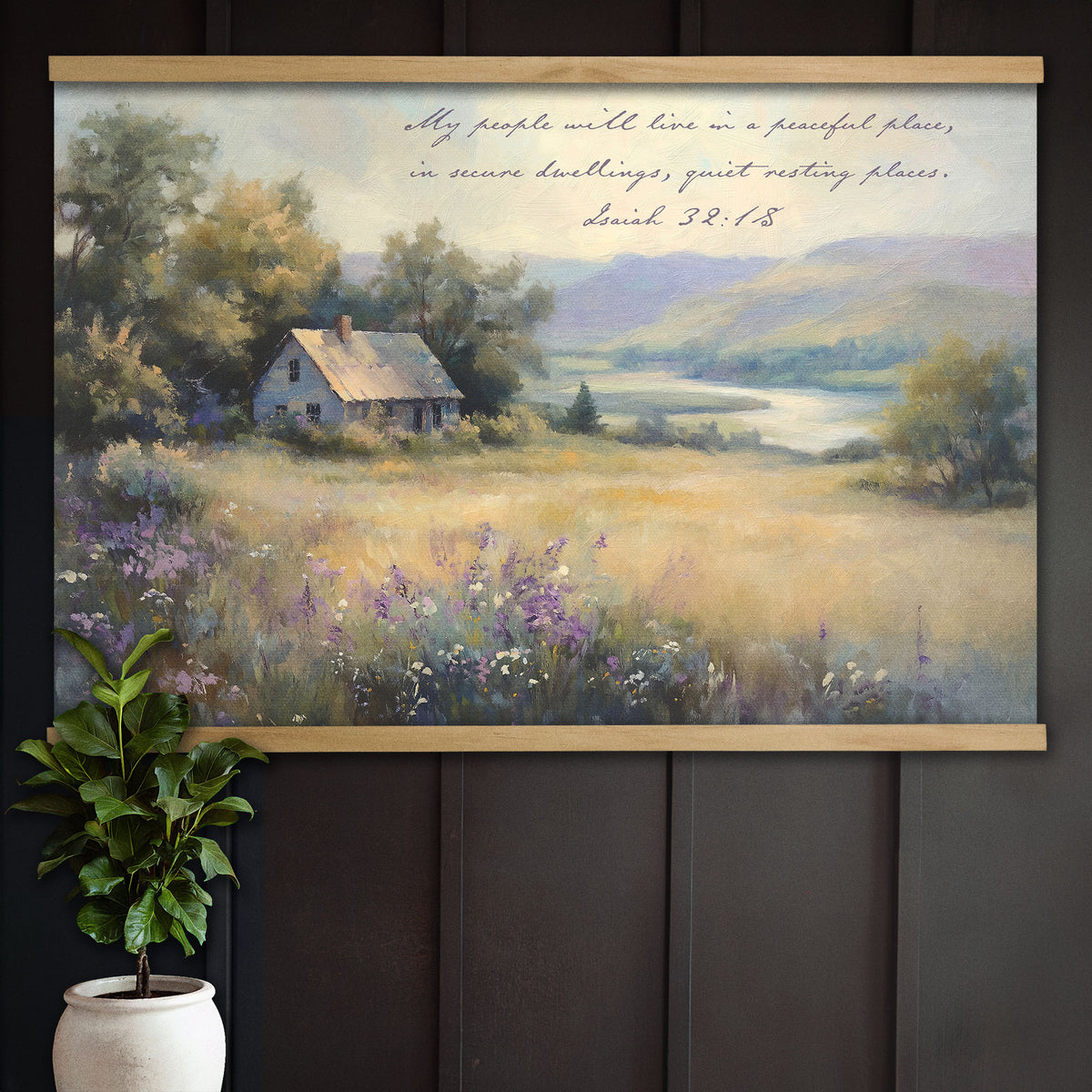 Countryside Cottage Landscape - A Quiet Resting Place