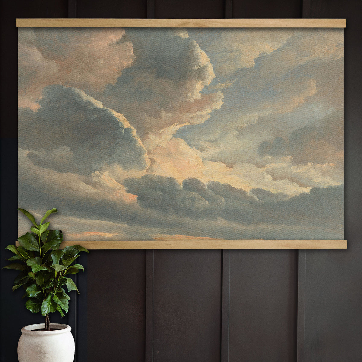 Vintage Sky and Cloud Painting
