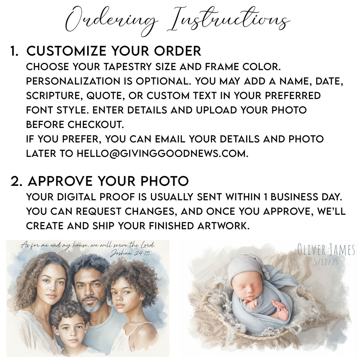 Turn Your Photo into a Custom Watercolor Painting