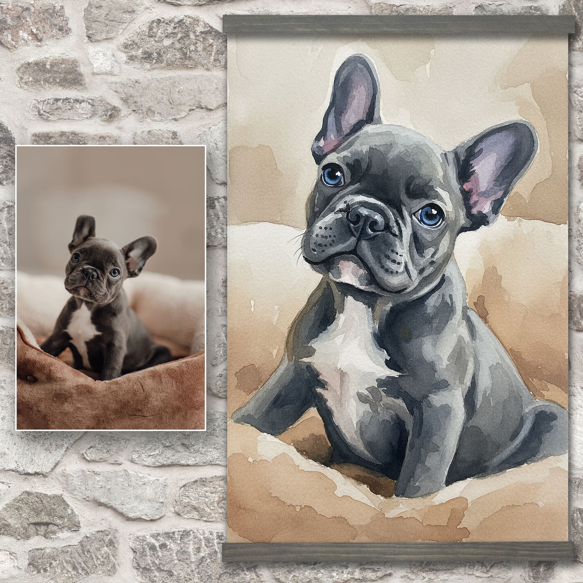 Custom Watercolor Dog Portrait