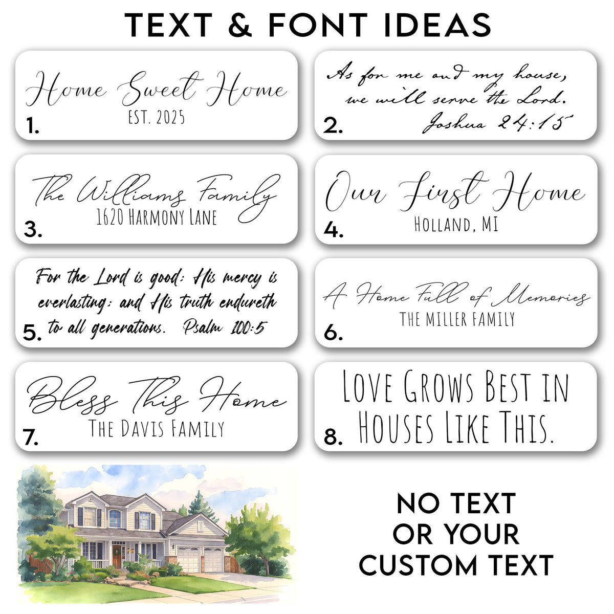 Custom Watercolor House Portrait