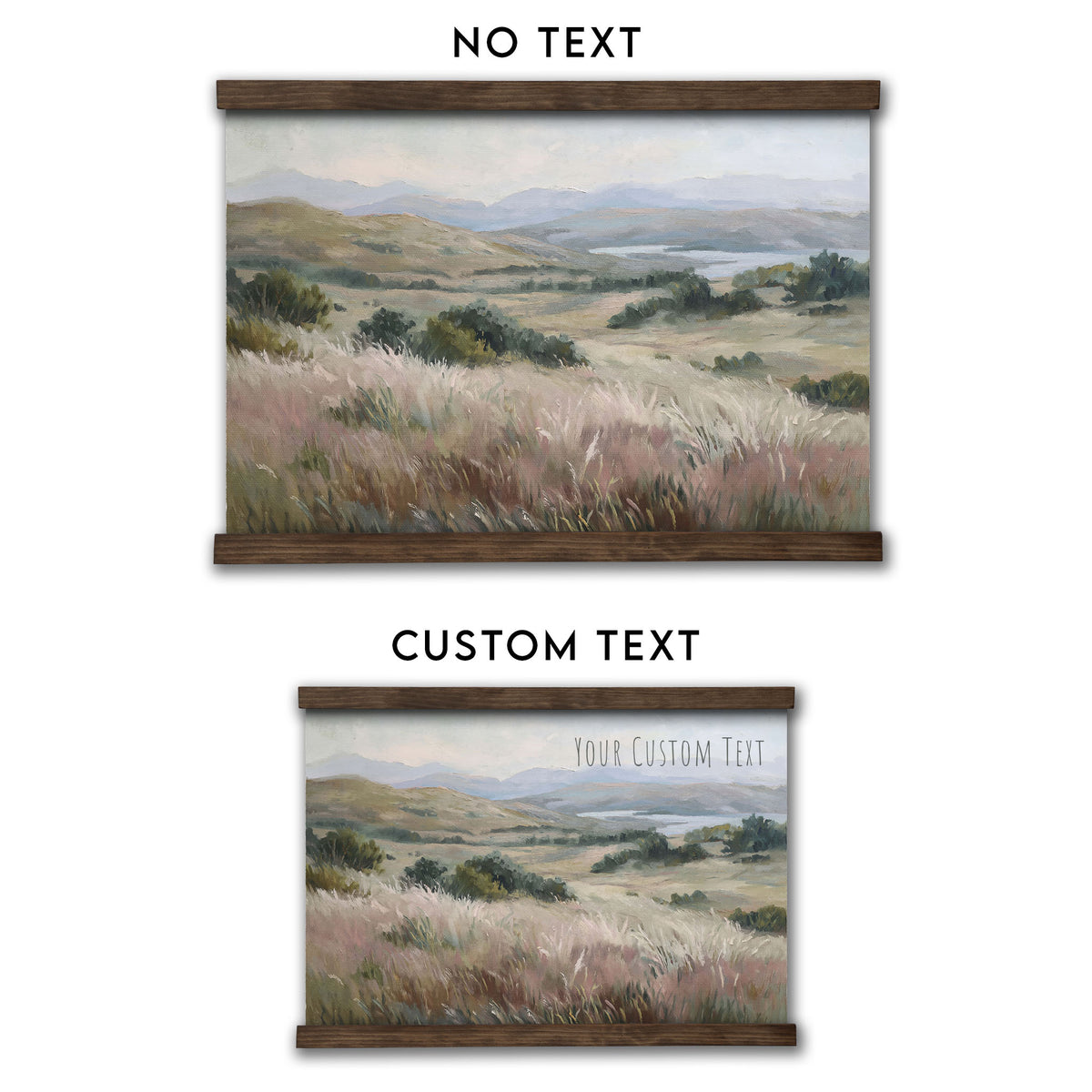 Muted Grassy Hills Landscape