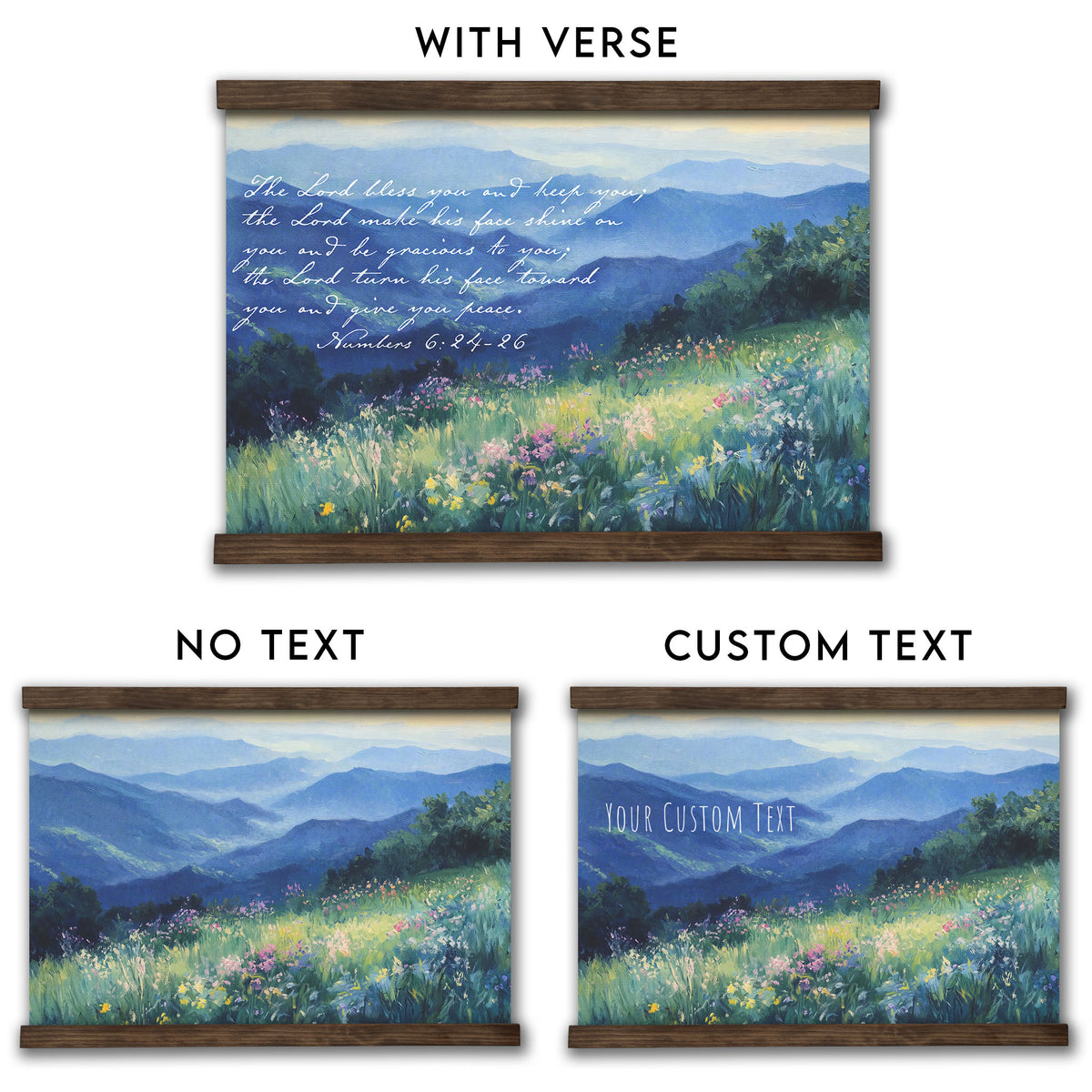 The Aaronic Blessing - The Lord Bless You and Keep You - Mountain Landscape