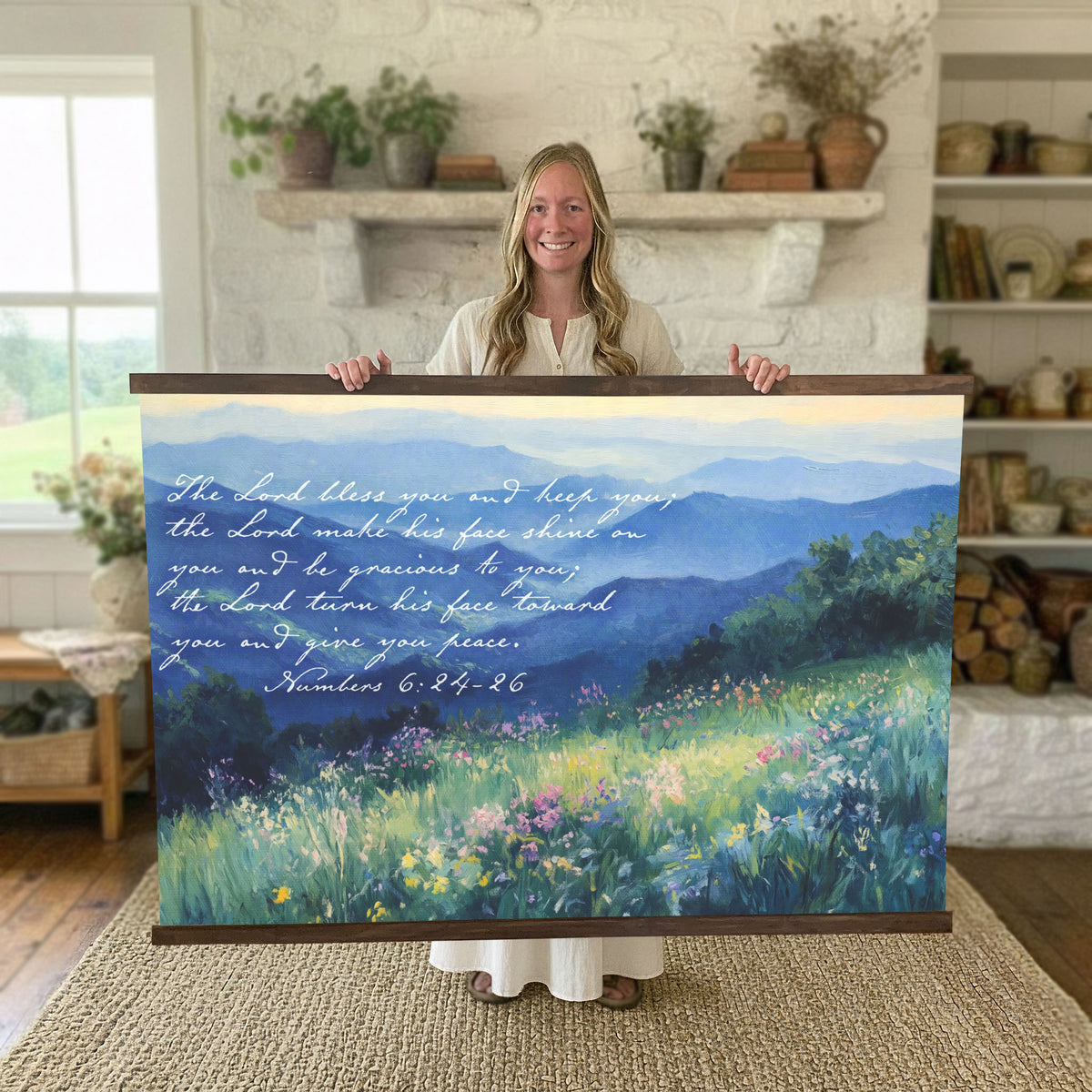 The Aaronic Blessing - The Lord Bless You and Keep You - Mountain Landscape