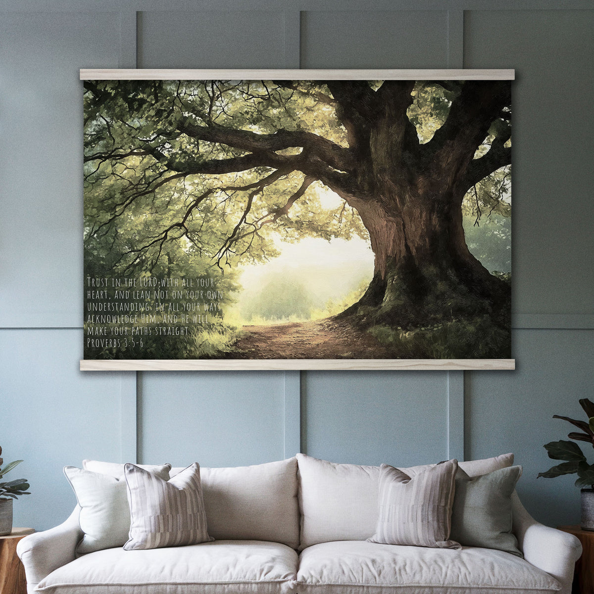 Large Oak Tree Path - Trust in the Lord - Proverbs 3:5-6