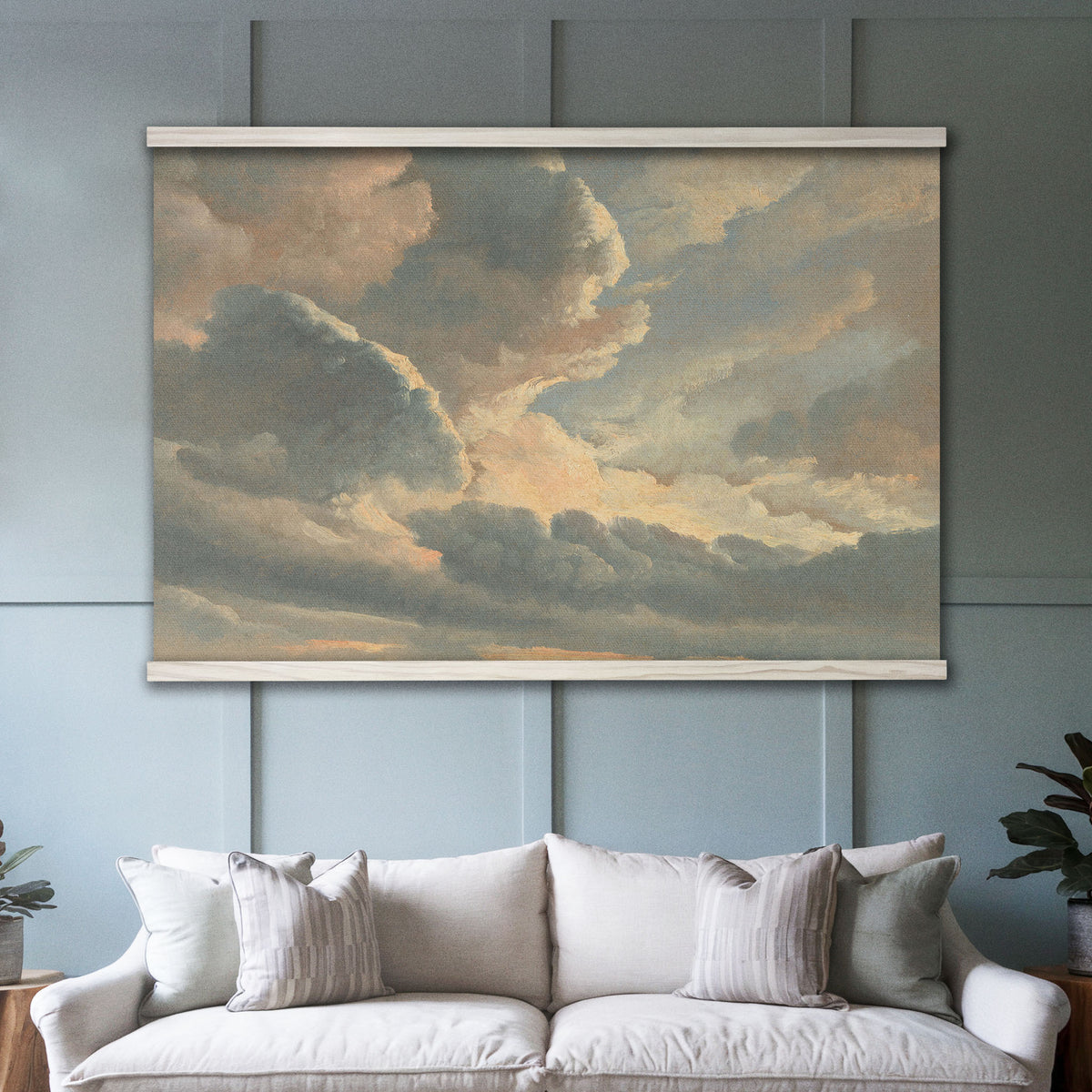 Vintage Sky and Cloud Painting