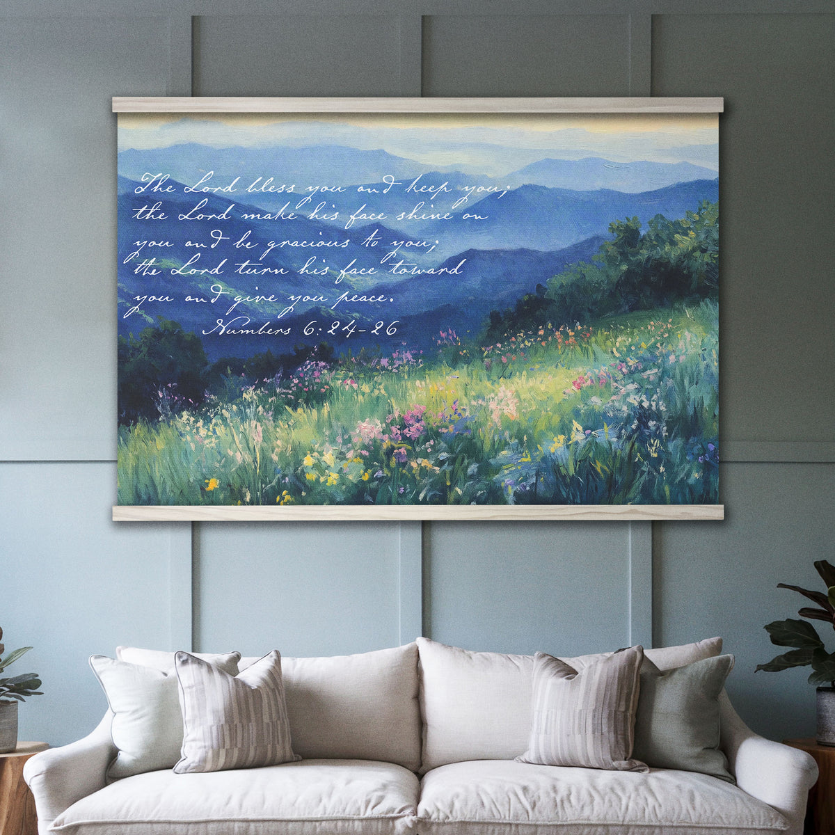 The Aaronic Blessing - The Lord Bless You and Keep You - Mountain Landscape