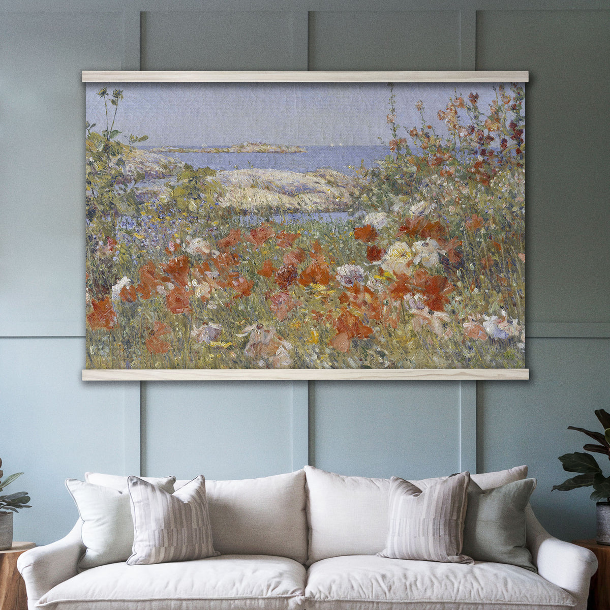 Vintage Coastal Wildflower Meadow