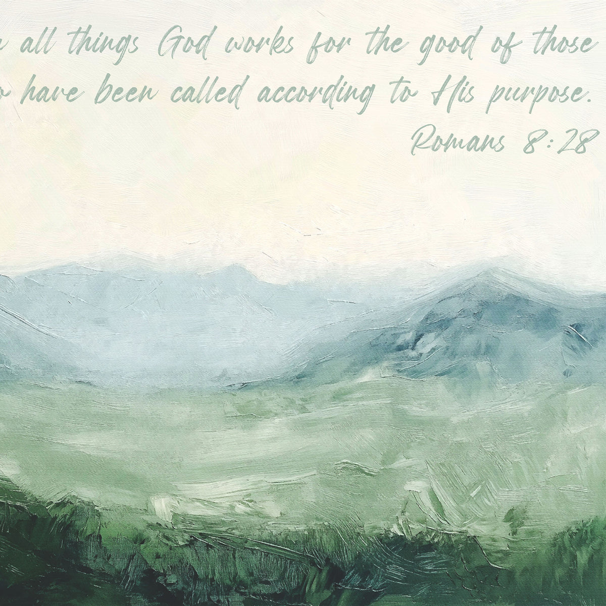 Abstract Rolling Hills - Called According to His Purpose