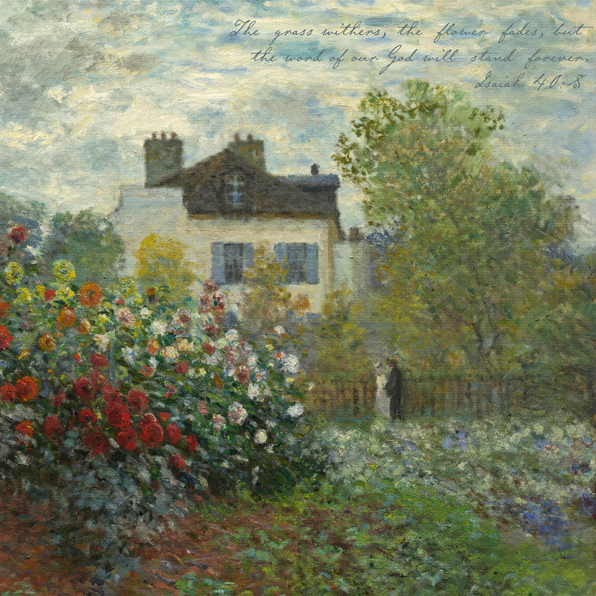 Vintage Flower Garden - The Word of Our God Will Stand Forever
