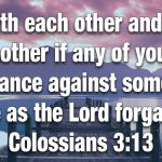 Colossians 3:13